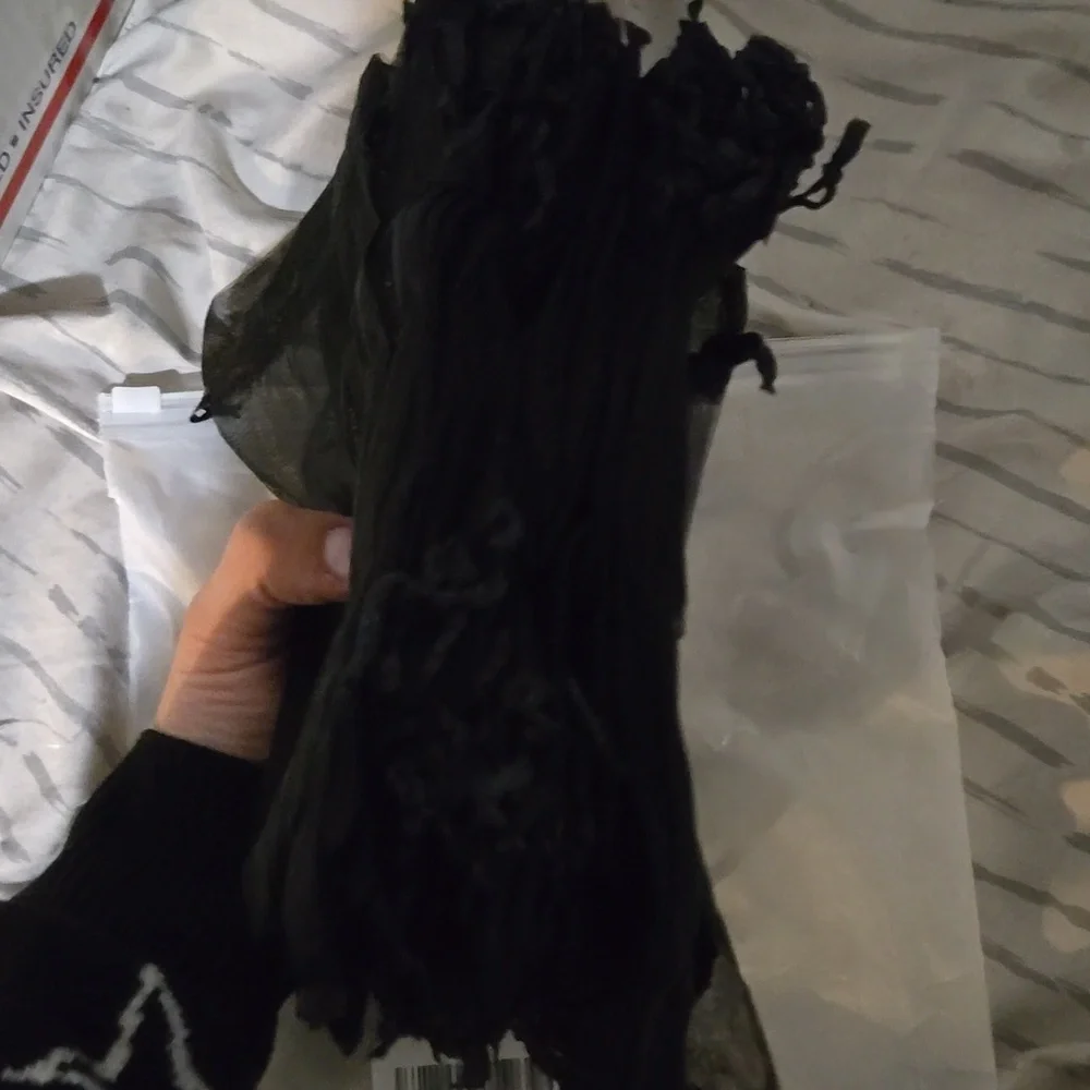Black Mesh Party Favor bags